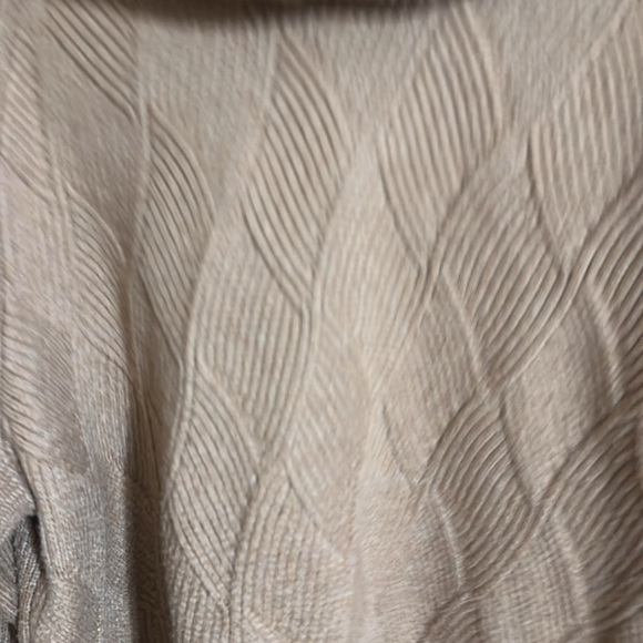 Talbots Cozy Dark Brown/Tan Turtleneck Sweater - Picture 3 of 5